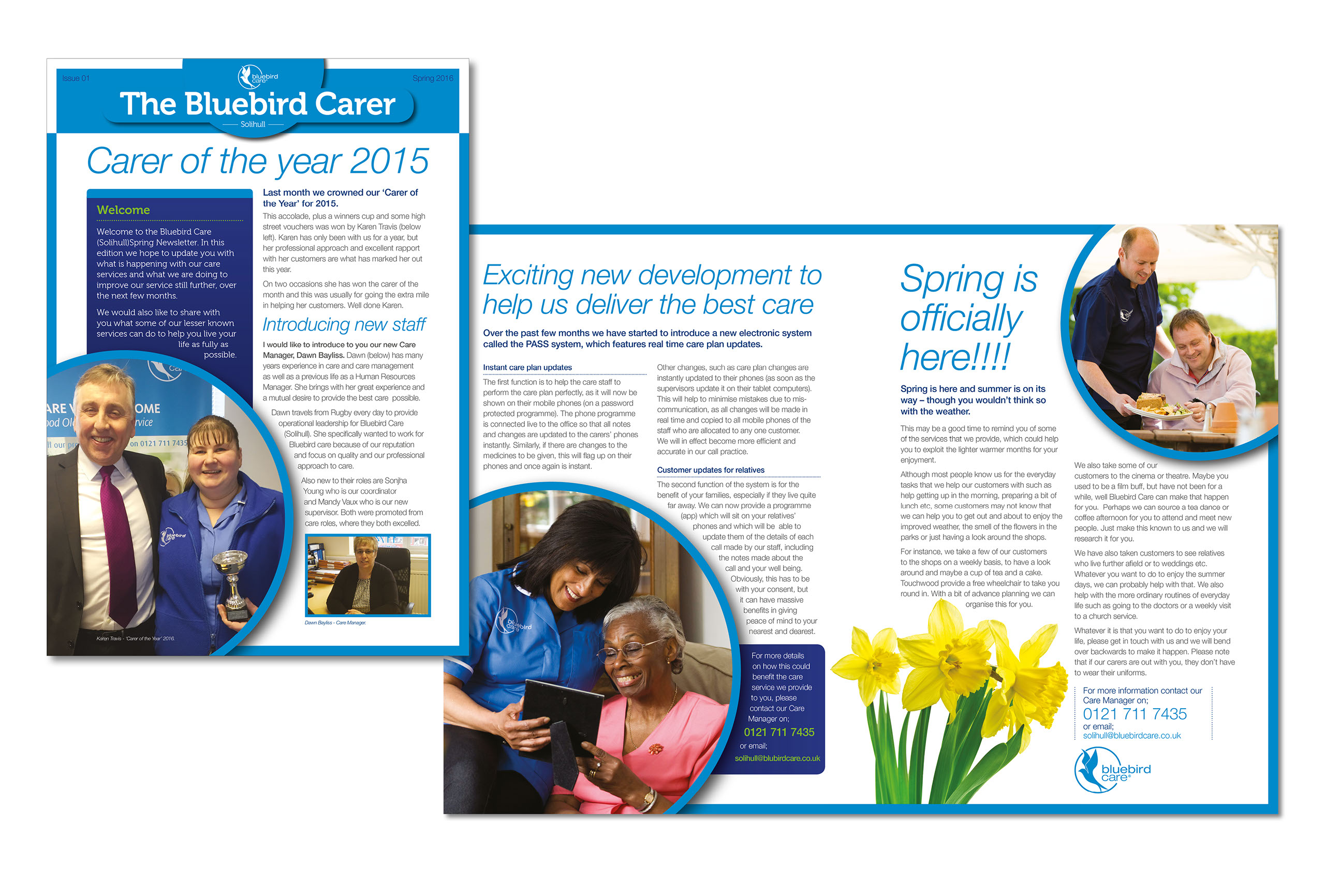 Newsletter design for print by neil henderson freelance graphic designer