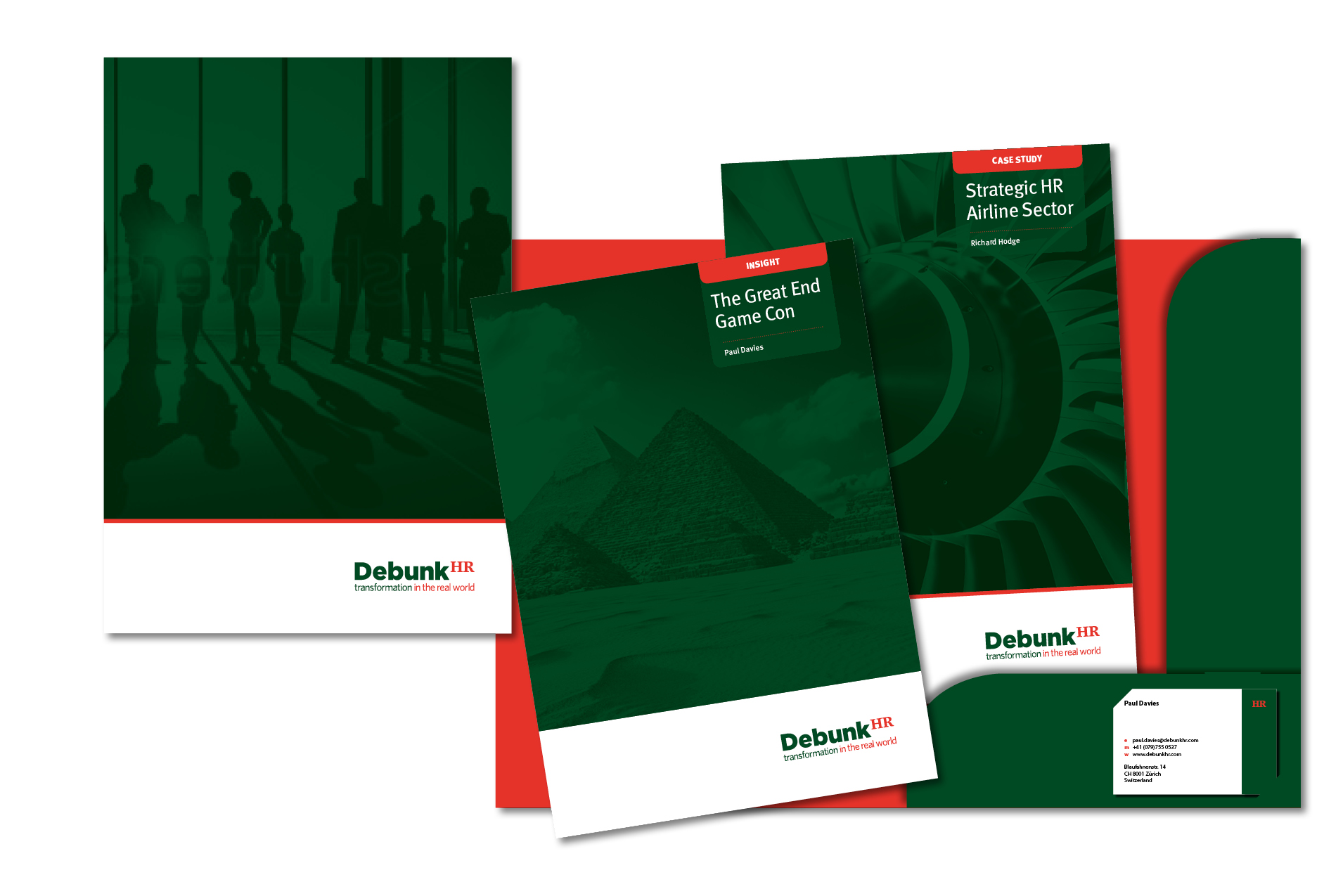 Corporate folder design for print by neil henderson freelance graphic designer